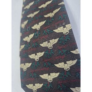 *Rare* UPS Seasons Greetings Silk Christmas Necktie Wings Postal Vintage